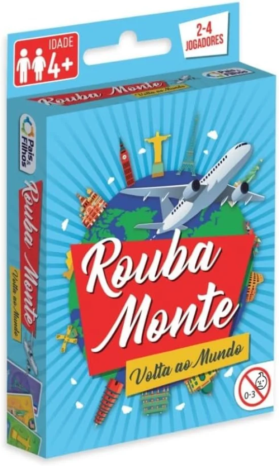 Jogo de Cartas Rouba Monte - Volta ao Mundo