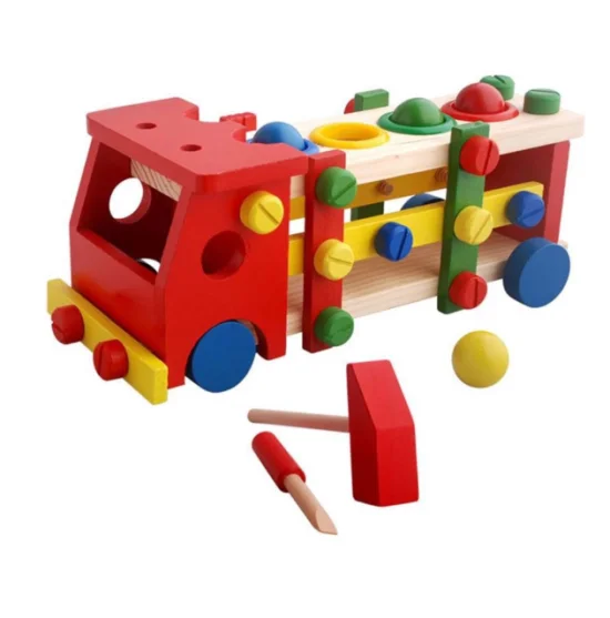 Brinquedo Pedaggico Educativo Caminho Monta E Desmonta em Madeira   10905