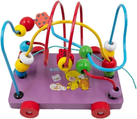 Brinquedo Pedaggico Aramado Labirinto Montanha Russa Colorido - Carro Madeira   10690