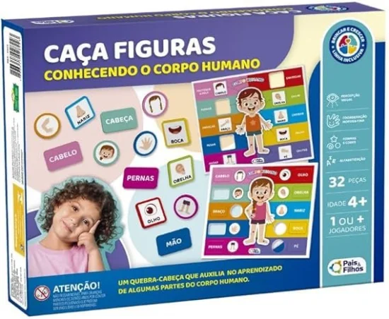 Jogo Caa Figura Conhecendo o Corpo Humano - 791901-1