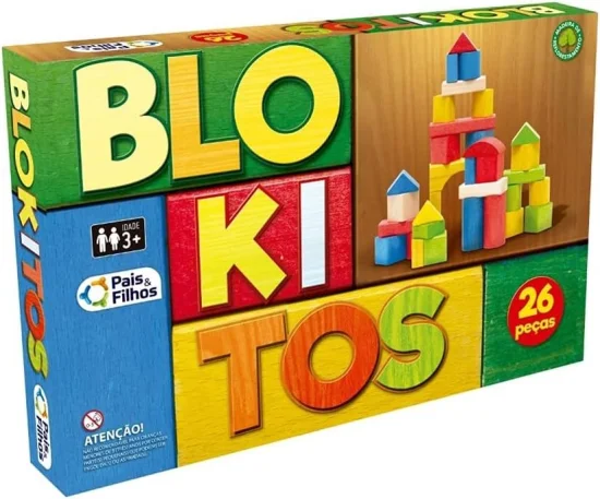 Brinquedo para Montar Blokitos de Madeira 26 Peas  7437.1