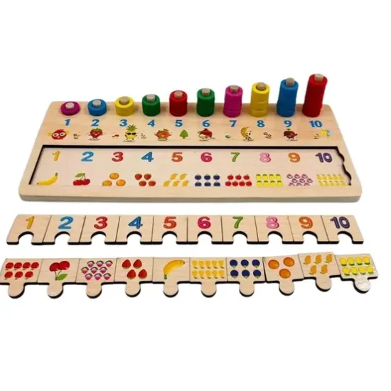 Brinquedo Pedaggico Tabuleiro De Atividades 76 Peas   10904
