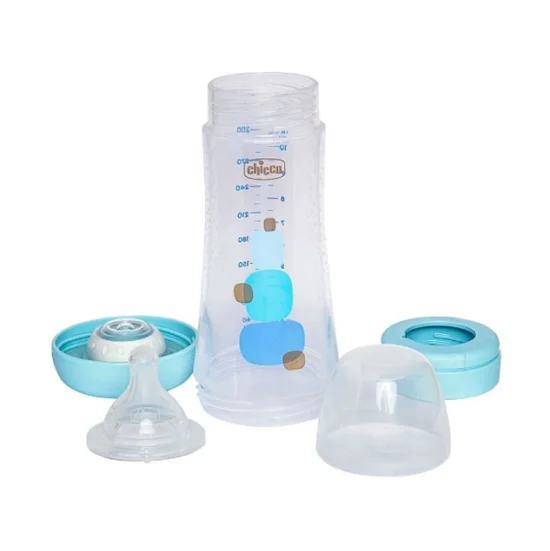 Mamadeira Perfect5 300ml 4m  Fluxo Rpido Azul