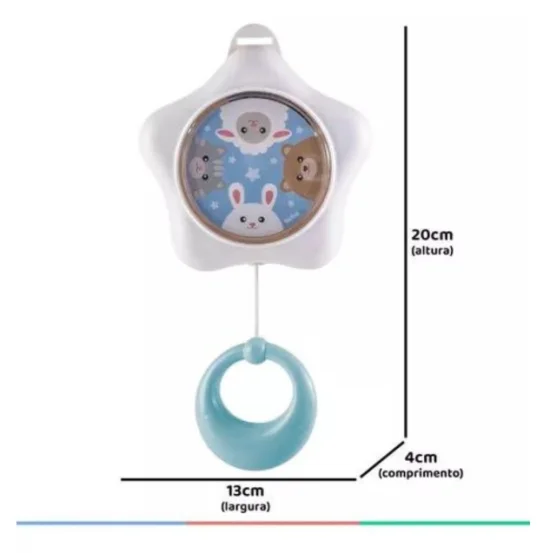 Estrelinha Musical Azul Infantil Cano De Ninar Beb    12762
