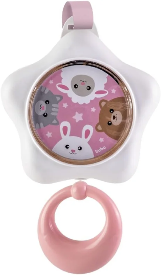 Estrelinha Musical Rosa Infantil Cano De Ninar Beb    12763