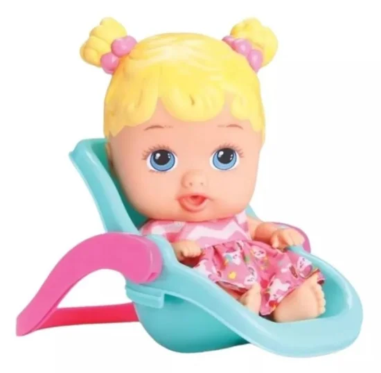 Boneca Beb Little Dolls Passeio C/ Carrinho - Divertoys 8027
