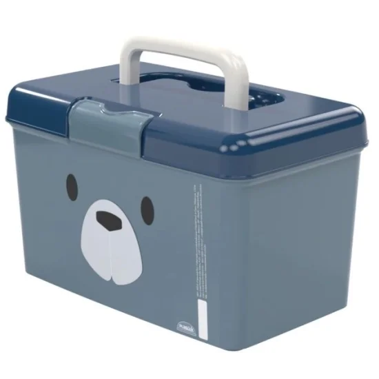 Caixa organizadora com ala urso - Plasutil 016676