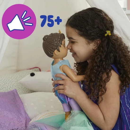 Boneca Baby Alive  Princesa Ellie Grows  75 sons Morena - F5237