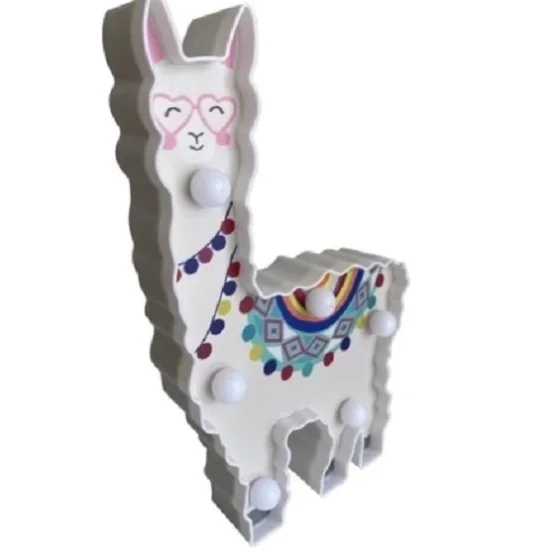 Luminria Lhama Led 3D Decorativa