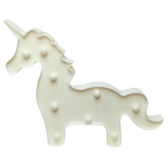 Luminria Unicrnio Led 3D Decorativa