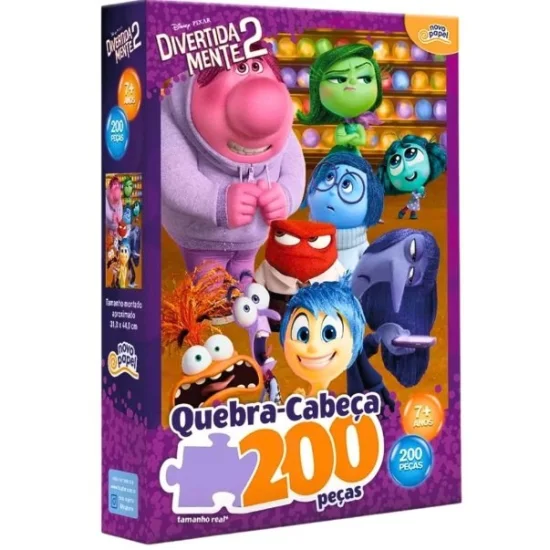 Quebra Cabea Divertida Mente 2 200 Peas
