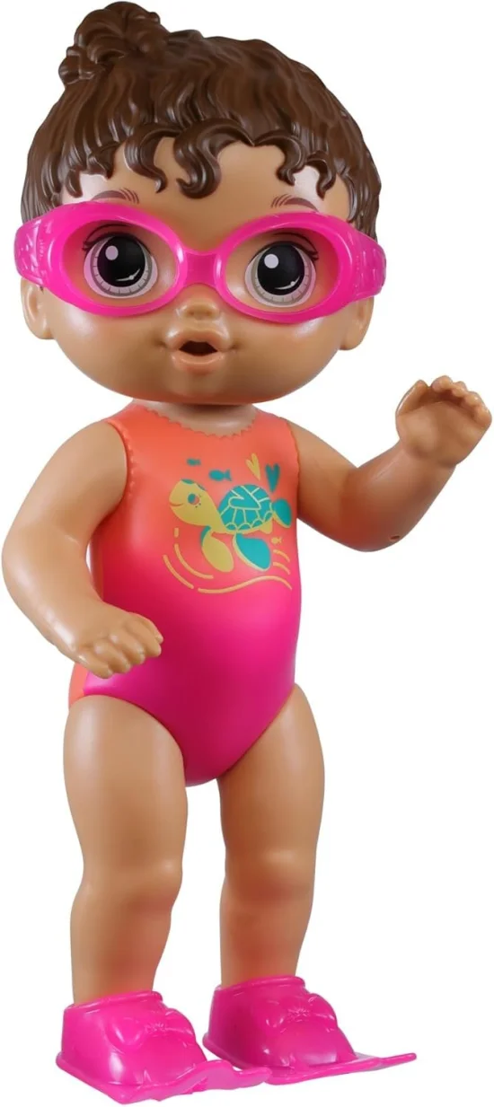 Boneca Baby Alive Sunny Swimmer - Cabelos Castanhos