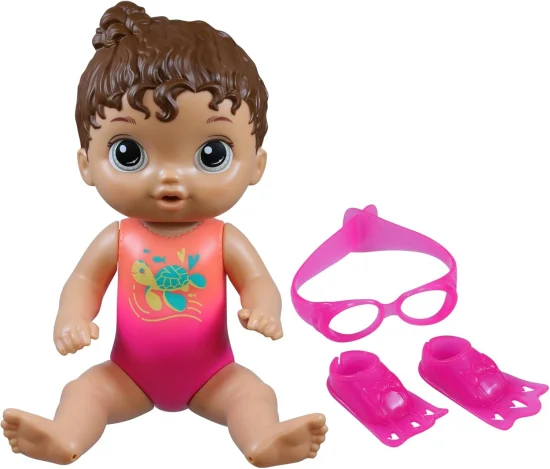 Boneca Baby Alive Sunny Swimmer - Cabelos Castanhos