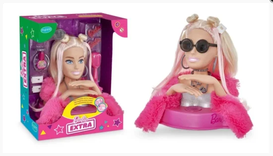 Boneca Barbie Styling Head Extra com 12 Frases