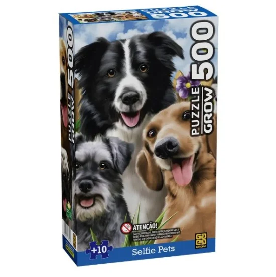 Quebra-Cabea 500 Peas - Selfie Pets - Grow