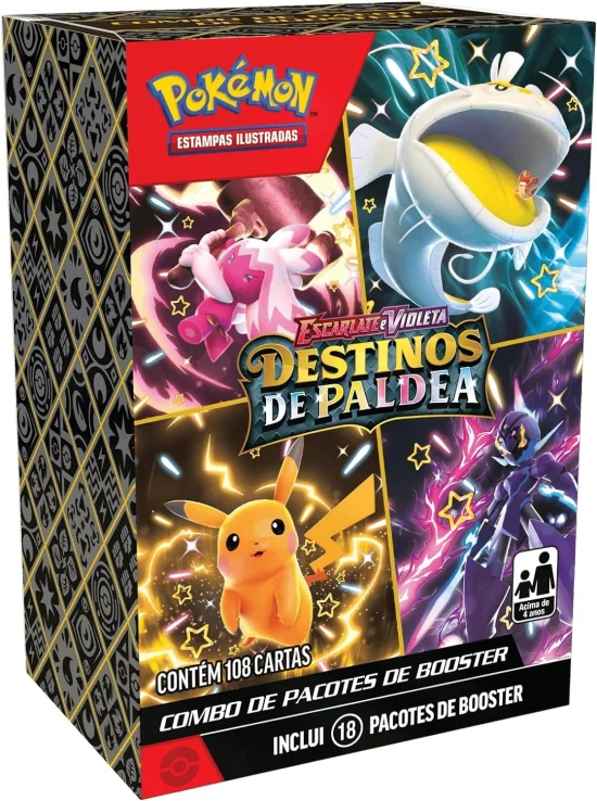 Combo de 18 Booster Pokmon - Destinos de Paldea