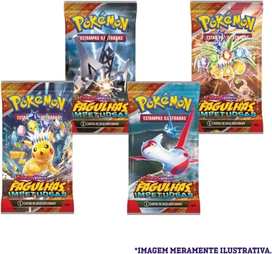 Booster Pokmon TCG Unitario Escarlate E Violeta Fagulhas Impetuosas