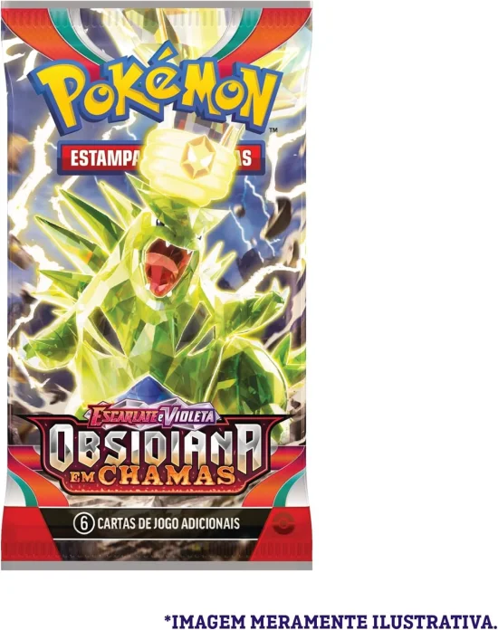 1 Booster Pokmon Escarlate E Violeta  Obsidiana Em Chamas Com 6 Cartas