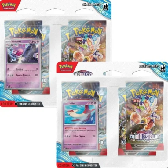 1 Pack Pokmon Escarlate Violeta Coroa Estelar - Sortido