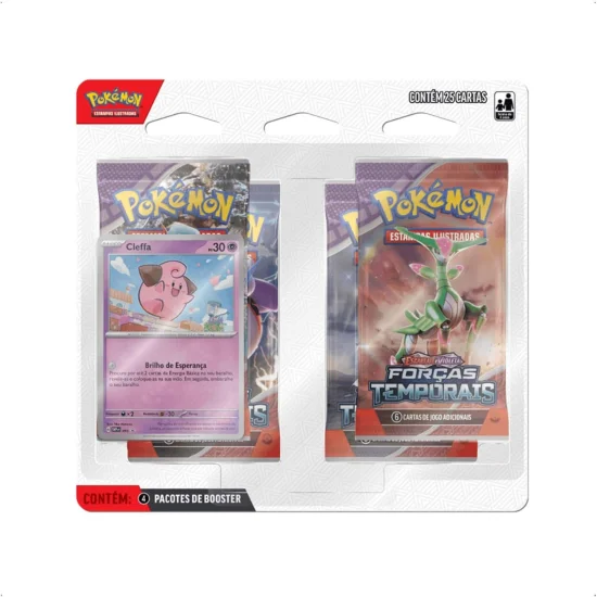 1 Blister Pokmon  Quadruplo  Foras Temporais - Sortido