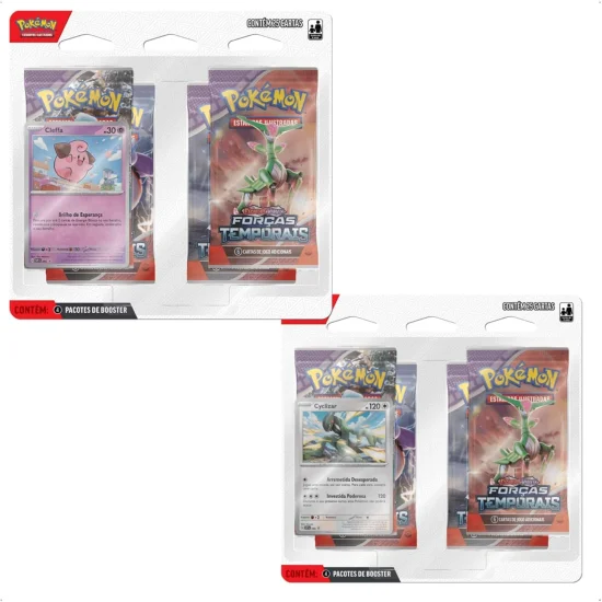 1 Blister Pokmon  Quadruplo  Foras Temporais - Sortido