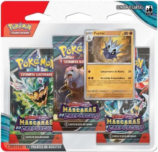 1 Pack Pokmon Escarlate E Violeta  Mascaras De Crepsculo - Sortido