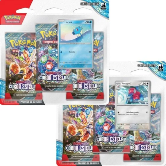 1 Pack Pokmon Coroa Estelar - Sortido