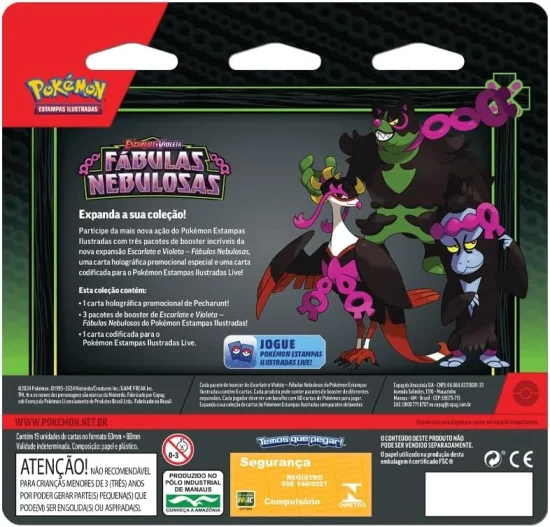 1 Pack Pokmon Fbulas Nebulosas - Sortido