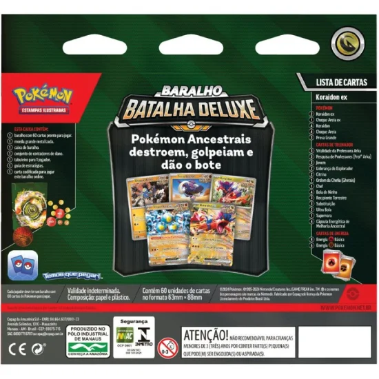 1 Decks Pokmon Baralho Batalha Deluxe - Sortido