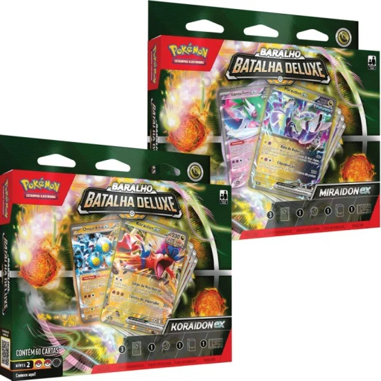1 Decks Pokmon Baralho Batalha Deluxe - Sortido