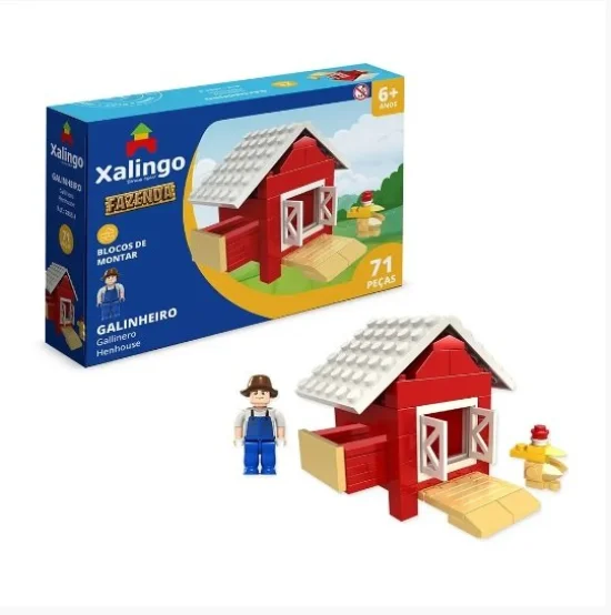 Blocos de Montar Estilo Lego - Fazenda Galinheiro 71 peas