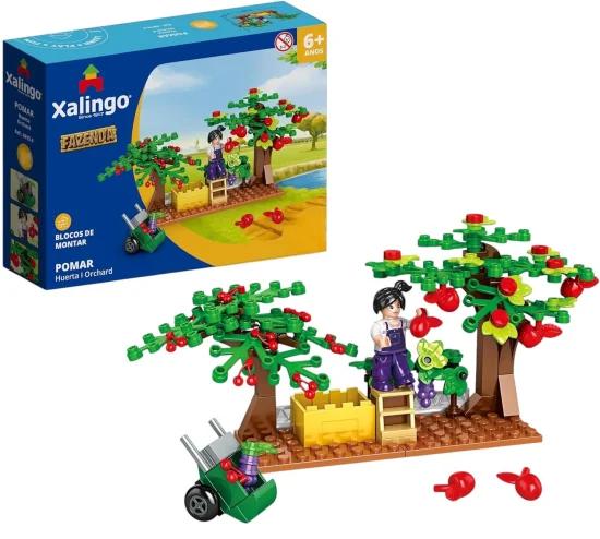 Bloco de Montar Estilo Lego - Fazenda Pomar 130 Peas