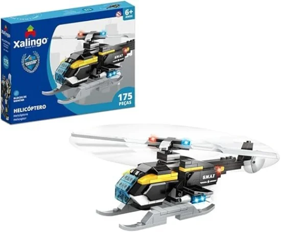 Bloco de Montar Estilo Lego - Operaes Especiais Helicoptero 175 Peas