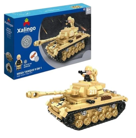 Blocos De Montar Estilo Lego - Aliana Justia E Paz Mega Tanque 9 Em 1 563 Peas