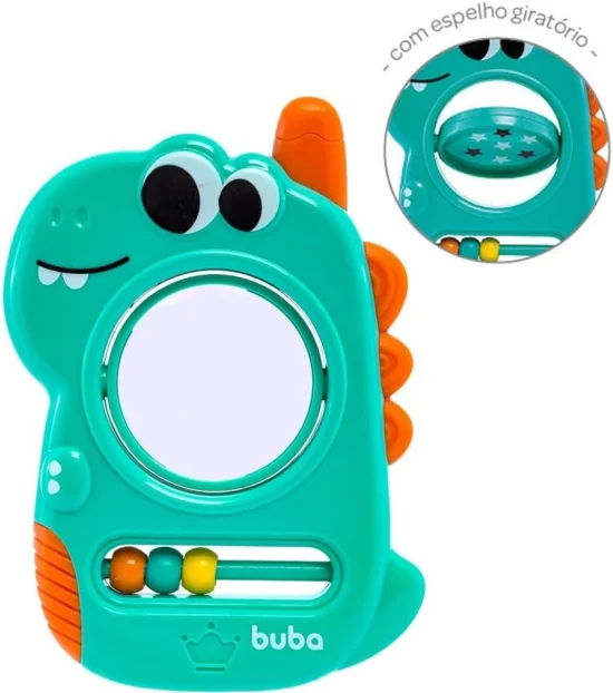 Buba, Chocalho Com Espelhinho Dino