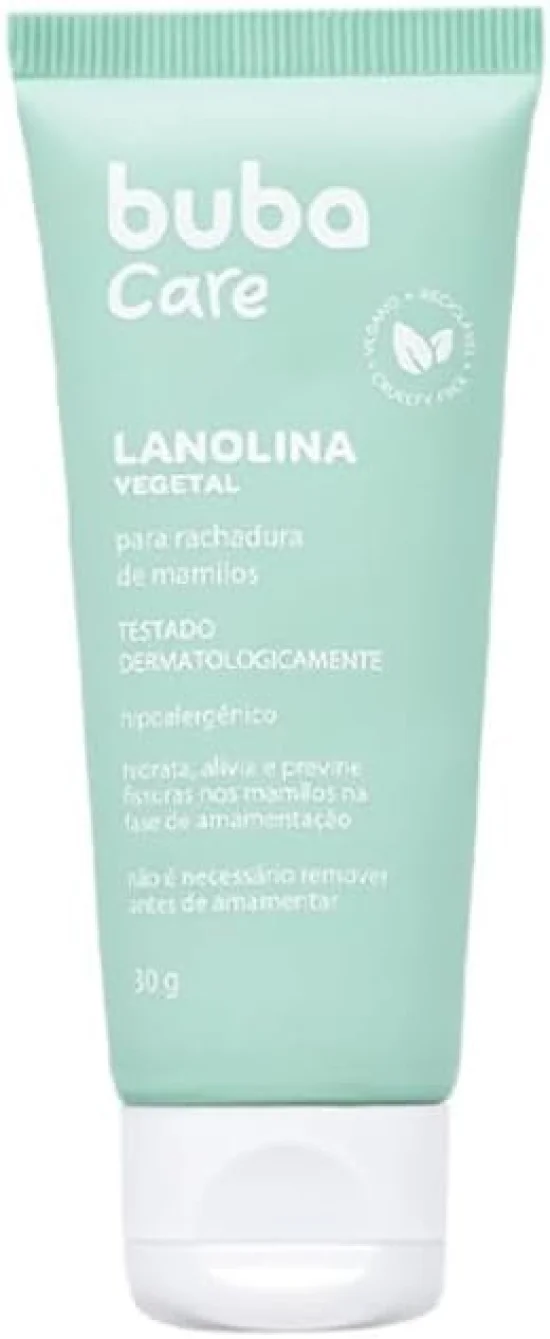 Buba Care, Lanolina Vegetal Para Rachaduras de Mamilos, 30g