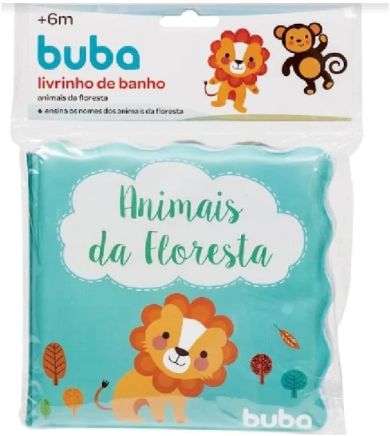 Buba Livrinho De Banho Animais Da Floresta Colorido