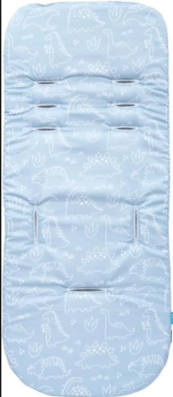Almofada Para Carrinho Dino Azul