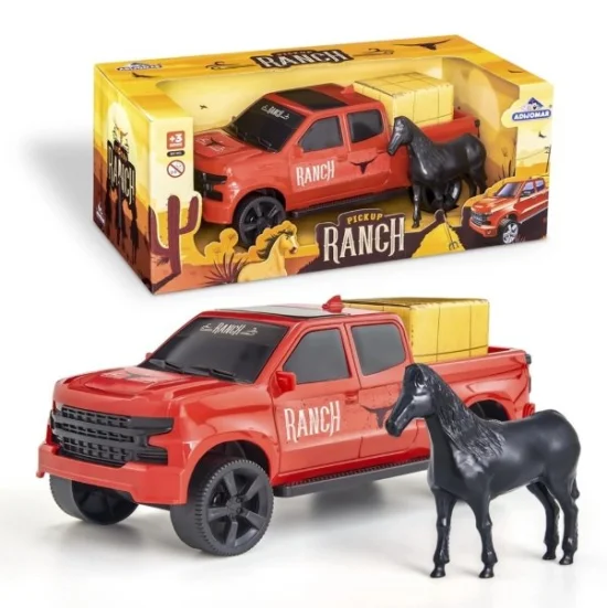 Grande Pickup Caminhonete Com Cavalo