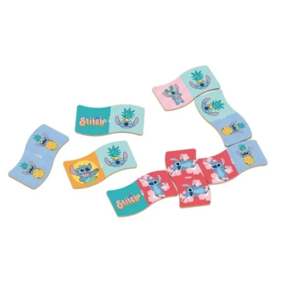 Jogo Domin em Madeira Stitch 28 Peas