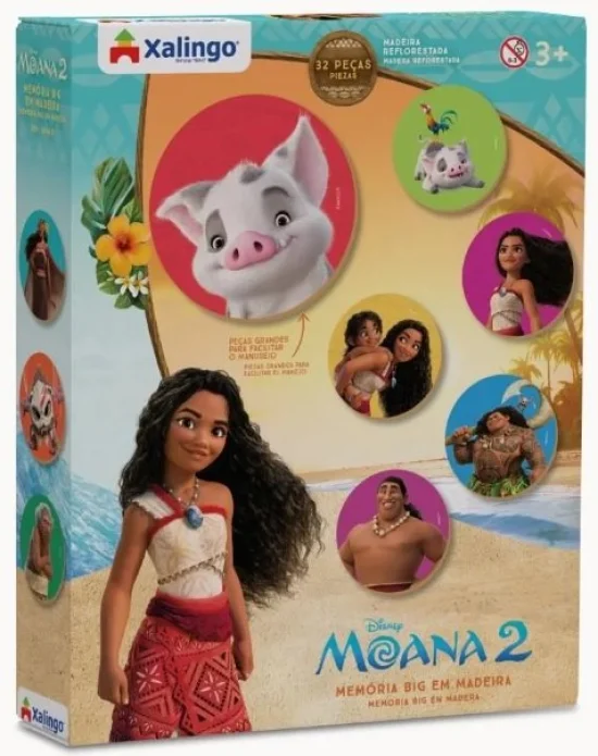 Jogo Memoria Big em Madeira Moana 2 32 Peas