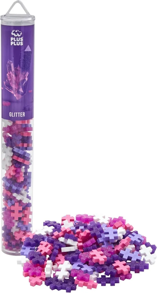 PlusPlus Tubo 100pcs Glitter - Estilo Lego