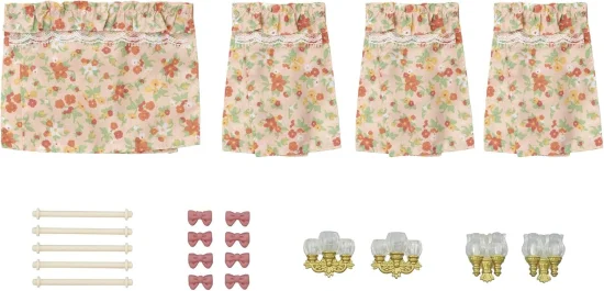 Conjunto Luminarias e Cortinas Sylvanian Families