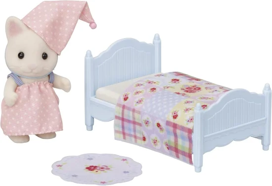 Sylvanian Families Conjunto Cama Menina Gato Primavera