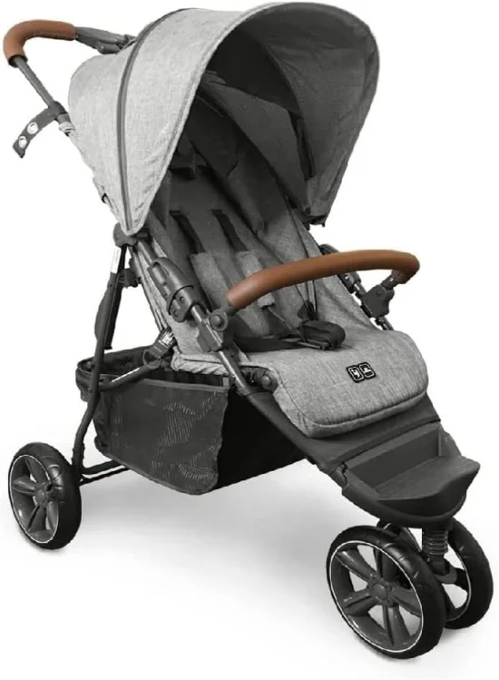 Carrinho de Beb Treviso 3 Woven Grey com Couro