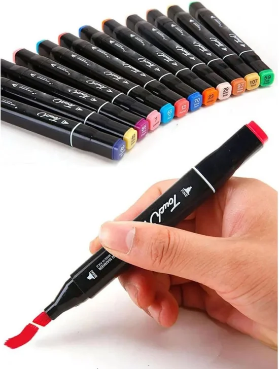 Canetas Touch Ponta Dupla 24 Cores