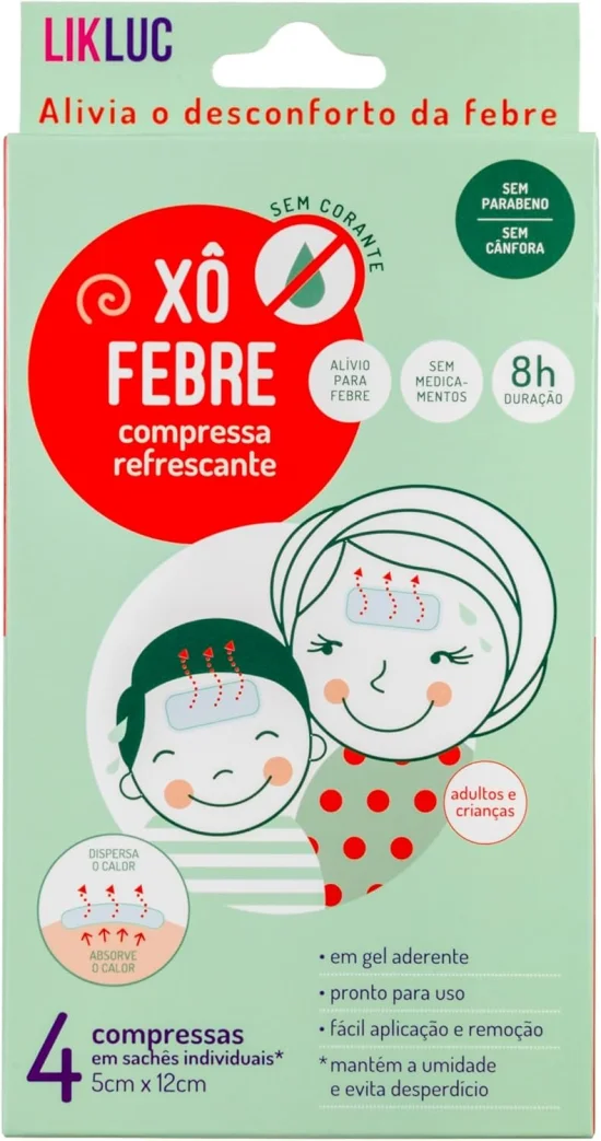 X Febre Compressas Refrescantes - LikLuc