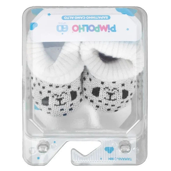 Sapato cano alto RN masculino Branco