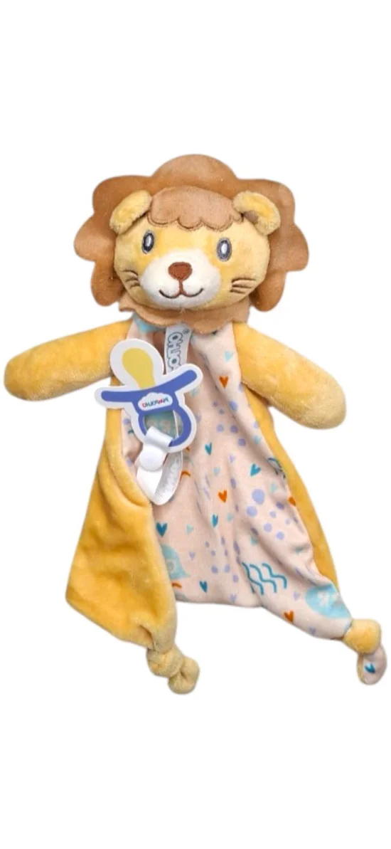 Naninha com prendedor de chupeta tamanho nico Leo