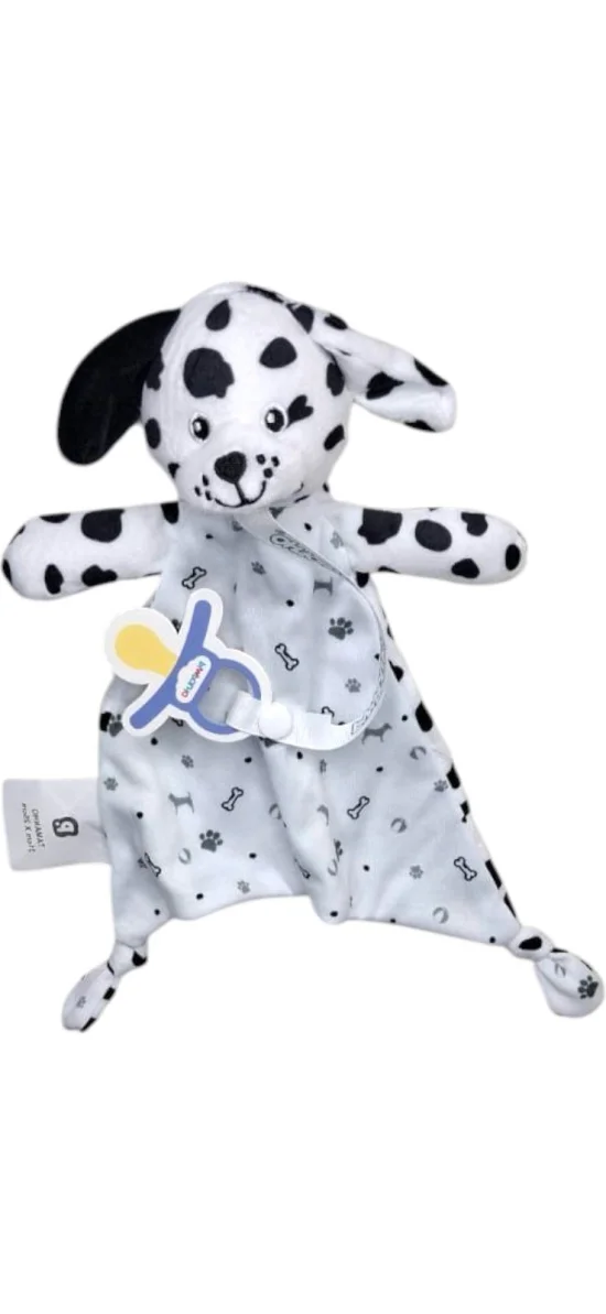 Naninha com prendedor de chupeta tamanho nico Dalmata
